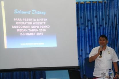Petugas dari Dinas TRTB Kota Medan Mengikuti Bimbingan Teknis Operator Website Subdomain Pemko Medan